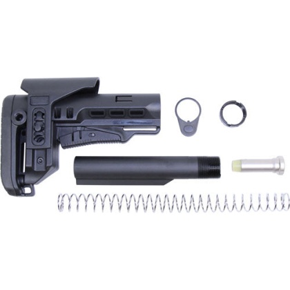 Guntec Multi Cal Collapsible - Stock Set W-adj Cheek Riser