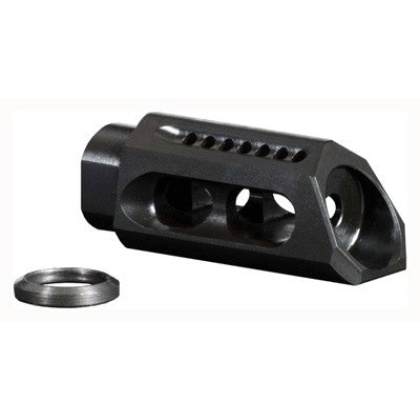 Yhm Slant Muzzle Brake-comp - 5.56mm For 1-2x28 Threads