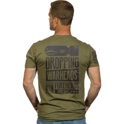 Nine Line Apparel Warheads On - Forheads Men\'s T-shirt Grn Xl