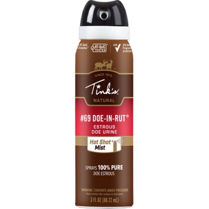 Tinks Deer Lure #69 Doe-in-rut - Hot Shot Mist 3oz. Aerosol