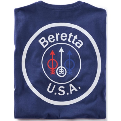 Beretta T-shirt Usa Logo - Medium Navy Blue