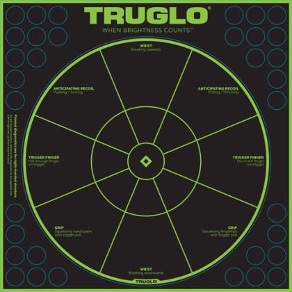 Truglo Tru-see Reactive Target - Handgun Diagnostic 12