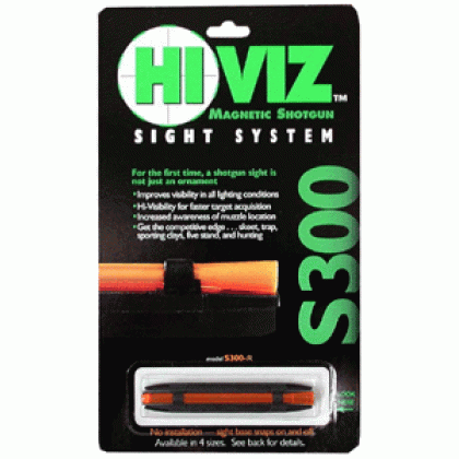 Hiviz Shotgun Front Sight - Magnetic Rib .218-.328\