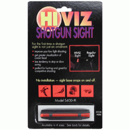 Hiviz Shotgun Front Sight - Magnetic Rib .328-.437