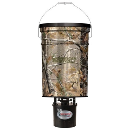 American Hunter Feeder Hanging - 50lb Metal Hopper Rt-ap Camo