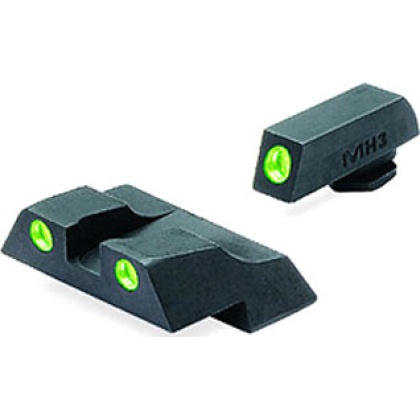 Meprolight Night Sight Fixed - Set Green-green Glock 26 & 27