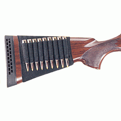 Michaels Rifle Buttstock - Cartridge Carrier 9-loop Black