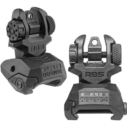 F.a.b. Defense Front & Rear - Back Up Sights Black