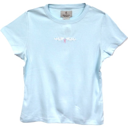 Bg Women\'s Ss T-shirt Exp - Scroll Small Ice Blue<