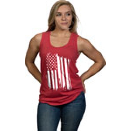 Nine Line Apparel America - Women's Tank Red Small