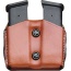 Desantis Double Mag Pouch Owb - Leather Single Stack 10-45 Tan