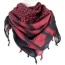 Red Rock Shemagh Head Wrap - Red-black