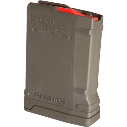 Amend2 Ar-15 Magazine 5.56x45 - 10 Rd Polymer Odg