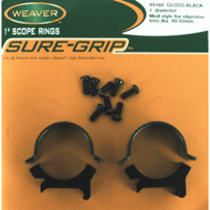 Weaver Rings Detachable Top - Mount Sure-grip 1