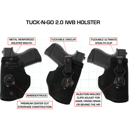 Galco Tuck-n-go Itp Holster - Ambi Leather Sig P290 Blk