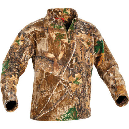 Arctic Shield Heat Echo Sherpa - Fleece 1-4 Zip Rt Edge Large